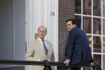 Amsterdam 26 februari 2021
Theo Hiddema en Thierry Baudet voor het huis / praktijk van Theo op de gracht in Amsterdam.