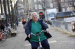 Den Haag 2 maart 2021
Ton Elias fietst door het centrum van Den Haag naar zijn huis toe