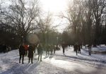 Amsterdam 9 februari 2021
Sneeuw in het vondelpark. Er wordt volop geschaatst in het vondelpark.