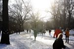 Amsterdam 9 februari 2021
Sneeuw in het vondelpark. Er wordt volop geschaatst in het vondelpark.