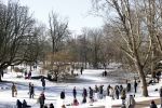 Amsterdam 9 februari 2021
Sneeuw in het vondelpark. Er wordt volop geschaatst in het vondelpark.