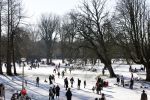Amsterdam 9 februari 2021
Sneeuw in het vondelpark. Er wordt volop geschaatst in het vondelpark.