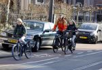 Amsterdam 2 maart 2021
Waldemar Torenstra met zijn dochter en zoon in Amsterdam zuid.