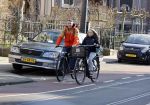 Amsterdam 2 maart 2021
Waldemar Torenstra met zijn dochter en zoon in Amsterdam zuid.