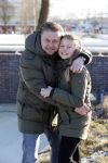 Weesp 13 februari 2021
Wesly Bronkhorst met zijn vriendin bij Klavertje 4