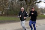 Amsterdam 24 febrruari 2021
Wolter Kroes en kennis Richard hard lopend door het vondelpark