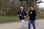 Amsterdam 24 febrruari 2021
Wolter Kroes en kennis Richard hard lopend door het vondelpark