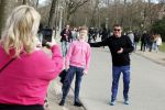 Amsterdam 24 febrruari 2021
Wolter Kroes en kennis Richard hard lopend door het vondelpark