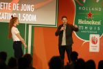 Schiphol 21 februari 2022
De olympische sporters en medaille winnaars komen terug uit Peking en worden gehuldigd in het Hilton Hotel. Antoinette de Jong met verloofde / vriend
