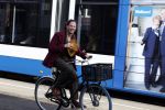 Amsterdam 15 februari 2022
Edwin Oudshoorn met hoed op de fiets in Amsterdam