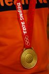 Schiphol 21 februari 2022
De olympische sporters en medaille winnaars komen terug uit Peking en worden gehuldigd in het Hilton Hotel. Gouden Medaille