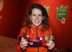 Schiphol 21 februari 2022
De olympische sporters en medaille winnaars komen terug uit Peking en worden gehuldigd in het Hilton Hotel. Ireen Wust