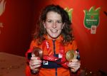 Schiphol 21 februari 2022
De olympische sporters en medaille winnaars komen terug uit Peking en worden gehuldigd in het Hilton Hotel. Ireen Wust