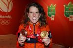Schiphol 21 februari 2022
De olympische sporters en medaille winnaars komen terug uit Peking en worden gehuldigd in het Hilton Hotel. Ireen Wust