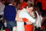 Schiphol 21 februari 2022
De olympische sporters en medaille winnaars komen terug uit Peking en worden gehuldigd in het Hilton Hotel. Irene Schouten met partner vriend Verloofde Dirkjan Mak
