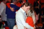 Schiphol 21 februari 2022
De olympische sporters en medaille winnaars komen terug uit Peking en worden gehuldigd in het Hilton Hotel. Irene Schouten met partner vriend Verloofde Dirkjan Mak