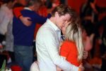 Schiphol 21 februari 2022
De olympische sporters en medaille winnaars komen terug uit Peking en worden gehuldigd in het Hilton Hotel. Irene Schouten met partner vriend Verloofde Dirkjan Mak