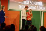 Schiphol 21 februari 2022
De olympische sporters en medaille winnaars komen terug uit Peking en worden gehuldigd in het Hilton Hotel. Irene Schouten met partner vriend Verloofde Dirkjan Mak