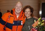 Schiphol 21 februari 2022
De olympische sporters en medaille winnaars komen terug uit Peking en worden gehuldigd in het Hilton Hotel. Jeroen Kraaij met zijn vrouw