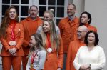 Den Haag 22 februari 2022
De nederlandse medaille winnaars zijn te gast bij Koning Willem Alexander en Koningin Maxima op paleis Noordeinde. Aanwezig oa Irene Schouten Suzanne Schulting Ireen Wust Thomas Krol Antoinette de Jong Marijke Groenewoud Selma Poutsma Yara v kerkhof Xandra Velzeboer Kimberley Bos Patrick Roest en Kjeld Nuis