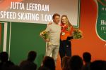 Schiphol 21 februari 2022
De olympische sporters en medaille winnaars komen terug uit Peking en worden gehuldigd in het Hilton Hotel. Jutta v leerdam met vader