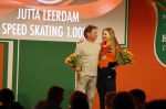 Schiphol 21 februari 2022
De olympische sporters en medaille winnaars komen terug uit Peking en worden gehuldigd in het Hilton Hotel. Jutta v leerdam met vader