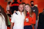 Schiphol 21 februari 2022
De olympische sporters en medaille winnaars komen terug uit Peking en worden gehuldigd in het Hilton Hotel. Jutta v Leerdam met vriend Koen Verweij