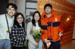 Schiphol 21 februari 2022
De olympische sporters en medaille winnaars komen terug uit Peking en worden gehuldigd in het Hilton Hotel. Kaj Verbij met vriendin en familie