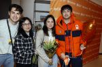 Schiphol 21 februari 2022
De olympische sporters en medaille winnaars komen terug uit Peking en worden gehuldigd in het Hilton Hotel. Kaj Verbij met vriendin en familie