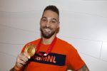 Schiphol 21 februari 2022
De olympische sporters en medaille winnaars komen terug uit Peking en worden gehuldigd in het Hilton Hotel. Kjeld Nuis