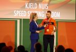 Schiphol 21 februari 2022
De olympische sporters en medaille winnaars komen terug uit Peking en worden gehuldigd in het Hilton Hotel. Kjeld Nuis