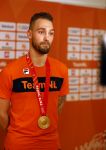 Schiphol 21 februari 2022
De olympische sporters en medaille winnaars komen terug uit Peking en worden gehuldigd in het Hilton Hotel.