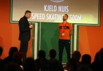 Schiphol 21 februari 2022
De olympische sporters en medaille winnaars komen terug uit Peking en worden gehuldigd in het Hilton Hotel. Kjeld Nuis en Rico Verhoeven