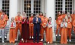 Den Haag 22 februari 2022
De nederlandse medaille winnaars zijn te gast bij Koning Willem Alexander en Koningin Maxima op paleis Noordeinde. Aanwezig oa Irene Schouten Suzanne Schulting Ireen Wust Thomas Krol Antoinette de Jong Marijke Groenewoud Selma Poutsma Yara v kerkhof Xandra Velzeboer Kimberley Bos Patrick Roest en Kjeld Nuis