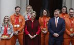 Den Haag 22 februari 2022
De nederlandse medaille winnaars zijn te gast bij Koning Willem Alexander en Koningin Maxima op paleis Noordeinde. Aanwezig oa Irene Schouten Suzanne Schulting Ireen Wust Thomas Krol Antoinette de Jong Marijke Groenewoud Selma Poutsma Yara v kerkhof Xandra Velzeboer Kimberley Bos Patrick Roest en Kjeld Nuis