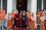 Den Haag 22 februari 2022
De nederlandse medaille winnaars zijn te gast bij Koning Willem Alexander en Koningin Maxima op paleis Noordeinde. Aanwezig oa Irene Schouten Suzanne Schulting Ireen Wust Thomas Krol Antoinette de Jong Marijke Groenewoud Selma Poutsma Yara v kerkhof Xandra Velzeboer Kimberley Bos Patrick Roest en Kjeld Nuis