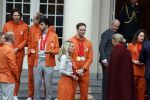 Den Haag 22 februari 2022
De nederlandse medaille winnaars zijn te gast bij Koning Willem Alexander en Koningin Maxima op paleis Noordeinde. Aanwezig oa Irene Schouten Suzanne Schulting Ireen Wust Thomas Krol Antoinette de Jong Marijke Groenewoud Selma Poutsma Yara v kerkhof Xandra Velzeboer Kimberley Bos Patrick Roest en Kjeld Nuis