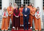 Den Haag 22 februari 2022
De nederlandse medaille winnaars zijn te gast bij Koning Willem Alexander en Koningin Maxima op paleis Noordeinde. Aanwezig oa Irene Schouten Suzanne Schulting Ireen Wust Thomas Krol Antoinette de Jong Marijke Groenewoud Selma Poutsma Yara v kerkhof Xandra Velzeboer Kimberley Bos Patrick Roest en Kjeld Nuis