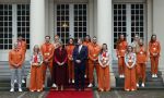 Den Haag 22 februari 2022
De nederlandse medaille winnaars zijn te gast bij Koning Willem Alexander en Koningin Maxima op paleis Noordeinde. Aanwezig oa Irene Schouten Suzanne Schulting Ireen Wust Thomas Krol Antoinette de Jong Marijke Groenewoud Selma Poutsma Yara v kerkhof Xandra Velzeboer Kimberley Bos Patrick Roest en Kjeld Nuis