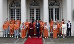 Den Haag 22 februari 2022
De nederlandse medaille winnaars zijn te gast bij Koning Willem Alexander en Koningin Maxima op paleis Noordeinde. Aanwezig oa Irene Schouten Suzanne Schulting Ireen Wust Thomas Krol Antoinette de Jong Marijke Groenewoud Selma Poutsma Yara v kerkhof Xandra Velzeboer Kimberley Bos Patrick Roest en Kjeld Nuis