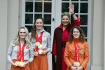 Den Haag 22 februari 2022
De nederlandse medaille winnaars zijn te gast bij Koning Willem Alexander en Koningin Maxima op paleis Noordeinde. Aanwezig oa Irene Schouten Suzanne Schulting Ireen Wust Thomas Krol Antoinette de Jong Marijke Groenewoud Selma Poutsma Yara v kerkhof Xandra Velzeboer Kimberley Bos Patrick Roest en Kjeld Nuis