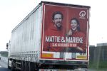 25 februari 2022
Q music reclame achetr op vrachtwagen met Mattie& Marieke
