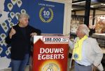 Wateringen 17 februari 2022
Rene Froger krijgt cheque van Douwe Egberts voor de voedselbank.