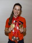 Schiphol 21 februari 2022
De olympische sporters en medaille winnaars komen terug uit Peking en worden gehuldigd in het Hilton Hotel. Suzanne Schulten