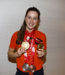 Schiphol 21 februari 2022
De olympische sporters en medaille winnaars komen terug uit Peking en worden gehuldigd in het Hilton Hotel. Suzanne Schulten