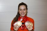 Schiphol 21 februari 2022
De olympische sporters en medaille winnaars komen terug uit Peking en worden gehuldigd in het Hilton Hotel. Suzanne Schulten