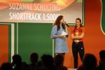 Schiphol 21 februari 2022
De olympische sporters en medaille winnaars komen terug uit Peking en worden gehuldigd in het Hilton Hotel. Suzanne Schulting met moeder
