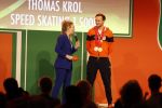 Schiphol 21 februari 2022
De olympische sporters en medaille winnaars komen terug uit Peking en worden gehuldigd in het Hilton Hotel. Thomas Krol met zijn vader