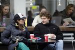 Amsterdam 8 maart 2023
Soy Kroon en Tina de Bruin op terras in Amsterdam zuid