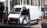 Amsterdam 21 februari 2023
Arie Boomsma op zijn bakfiets onderweg naar Vondelgym.
